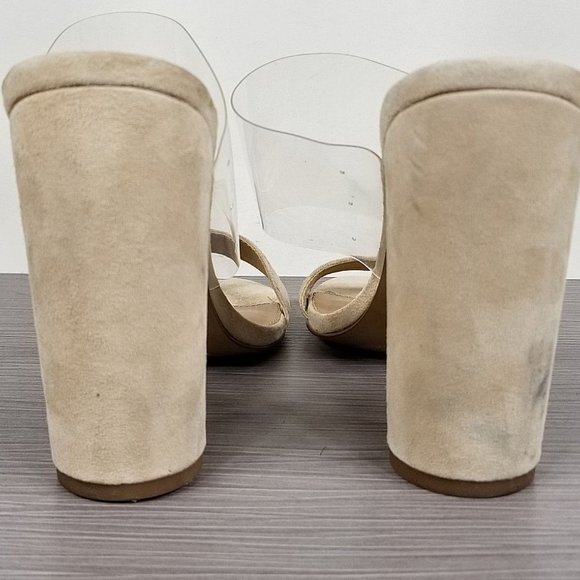 Steve Madden Cheers Slide Sandal, Nude Suede, Womens Size 9.5 M - Picture 6 of 11